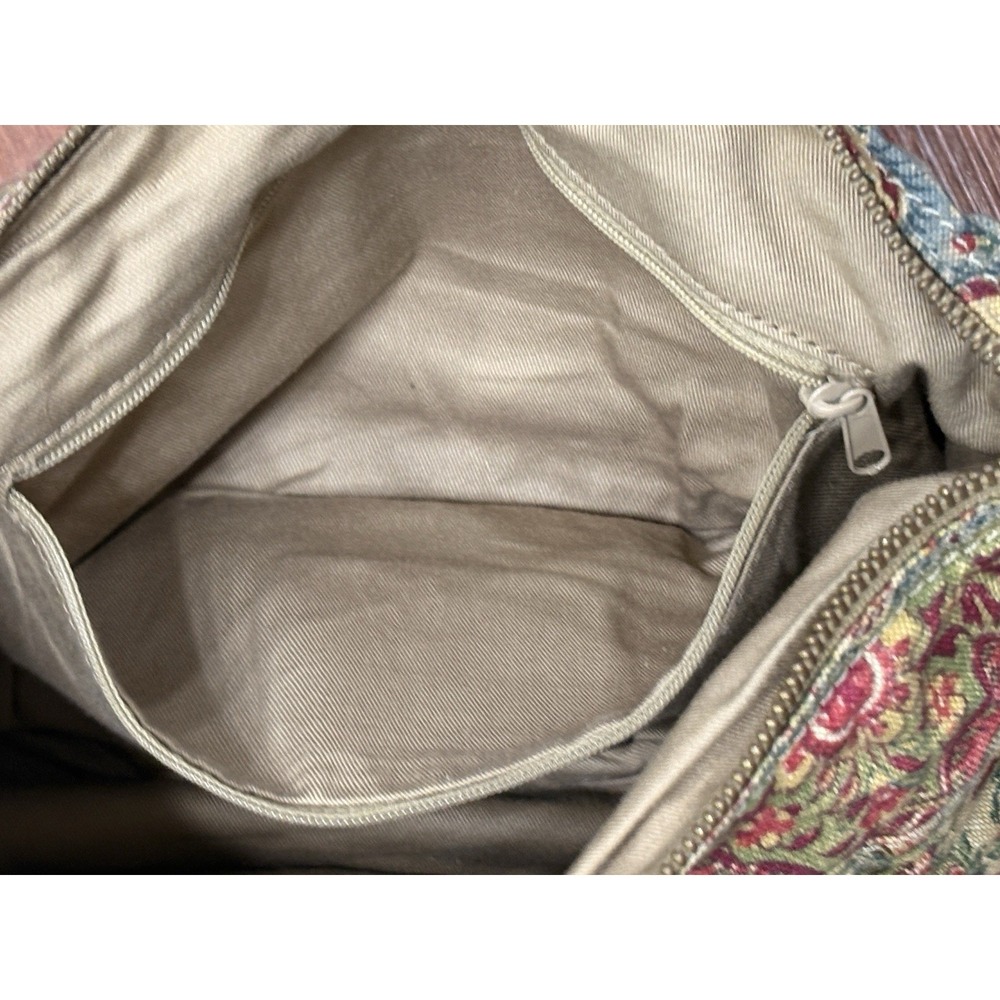 Fossil Medium Canvas Floral Shoulder Crossbody Bag Adjustable Vintage READ! - Picture 13 of 16